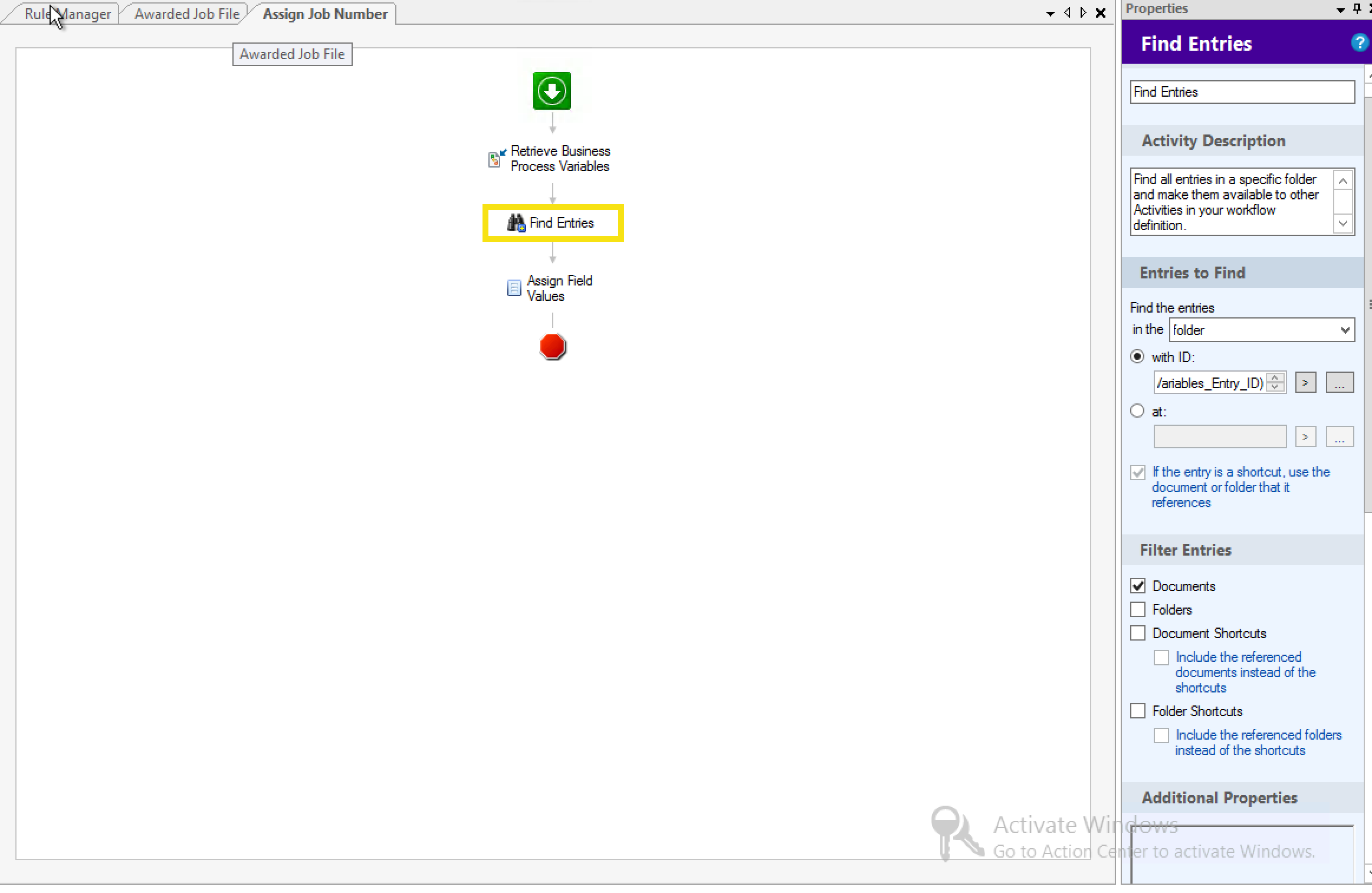 assign job number.png