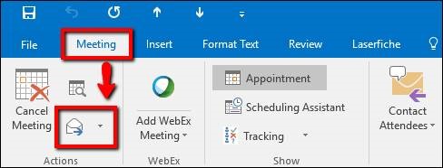 How to attach a file to a meeting invitation in Outlook