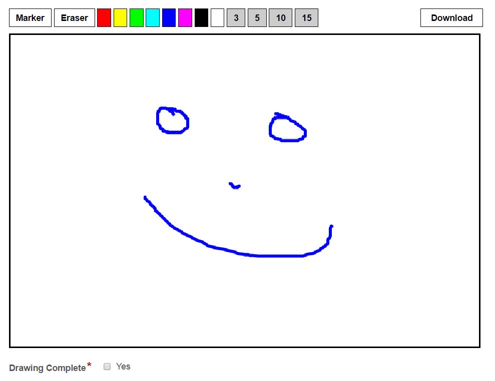 Custom HTML Drawing Canvas How do I convert to an image so Forms