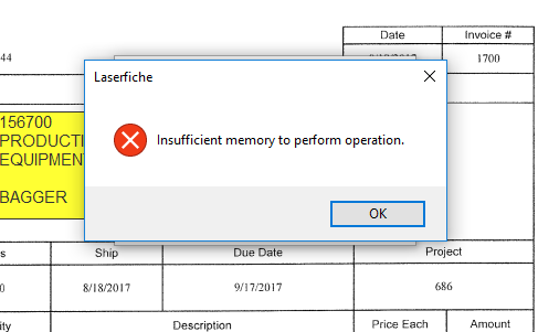 Insufficient memory ошибка принтера