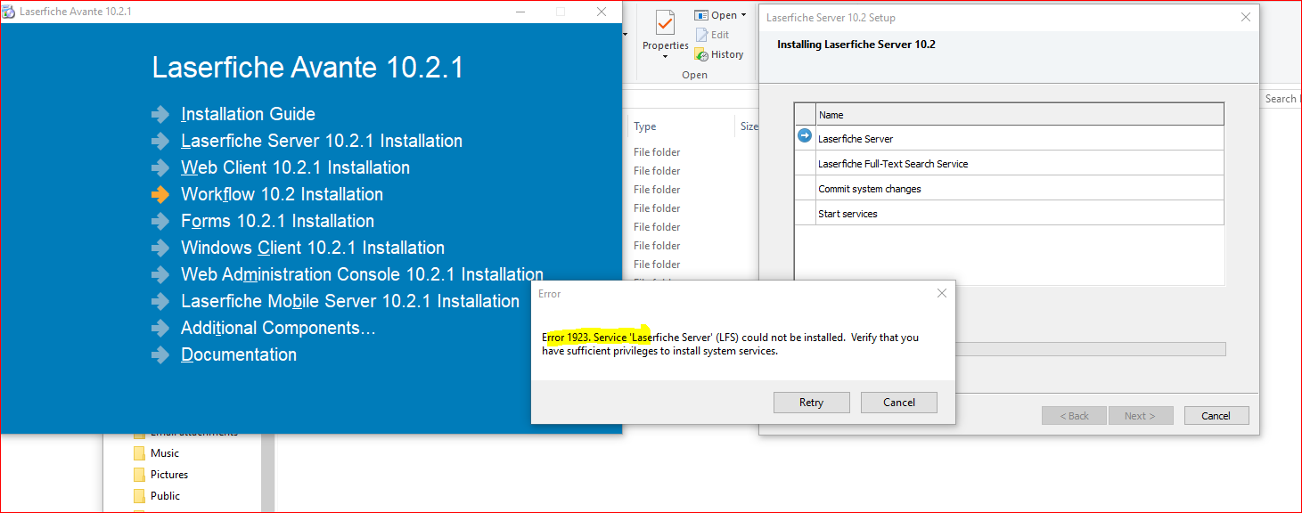 Laserfiche error on install.PNG