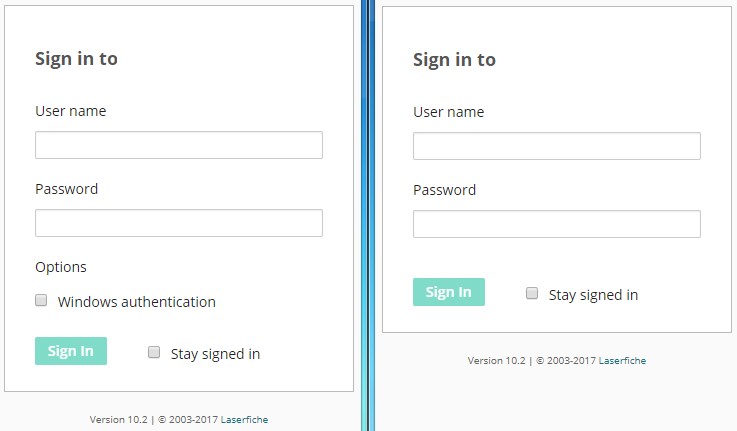 Sign-in options, Authentication