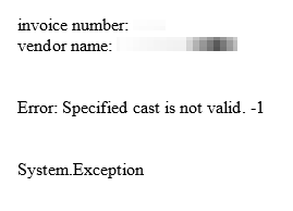 Custom Query Error - Specified Cast Is Not Valid - Laserfiche Answers