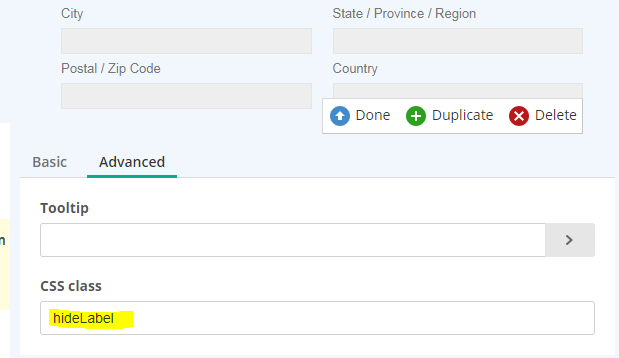 "ADDRESS" field label display none - Laserfiche Answers