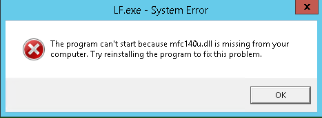 Mfc140u Dll Is Missing Laserfiche Answers