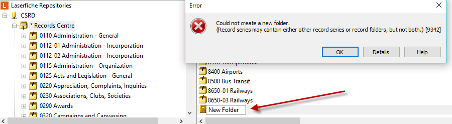 Create New Record Folder Error.png