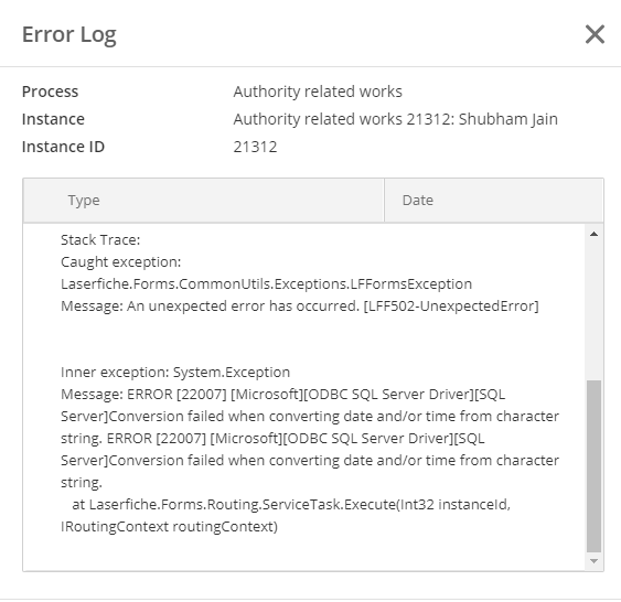 InstanceID field data type error.png