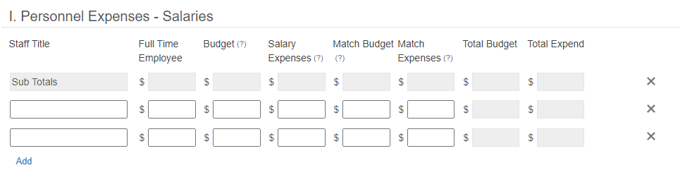 Forms Jquery Having trouble hiding the first delete row button