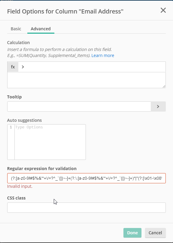 Validating the Email Addresses of a Column