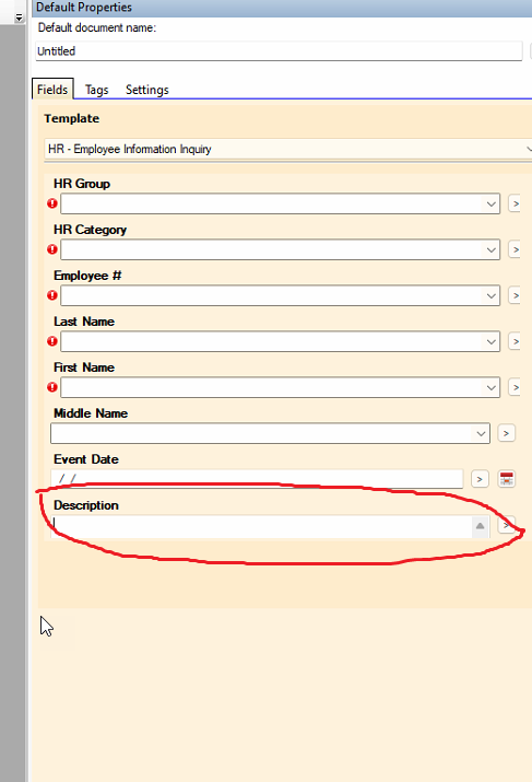 Increase Height of Metadata Field in Template Laserfiche Answers