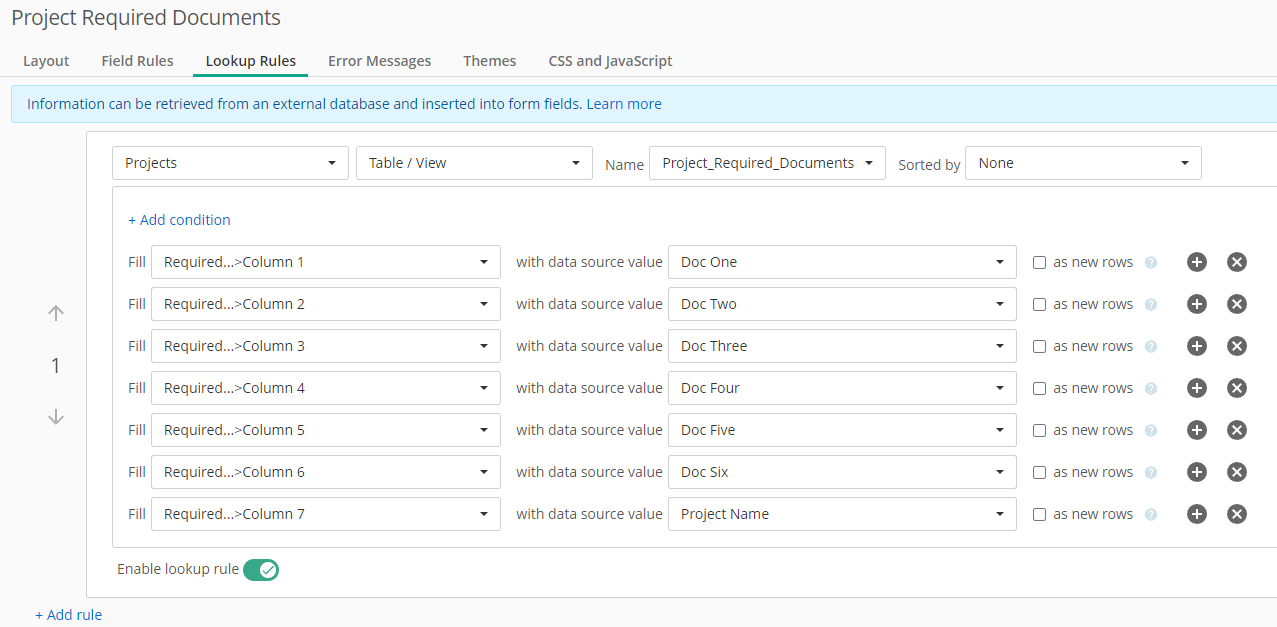 how do I pull data from sql db into a form table field? - Laserfiche ...