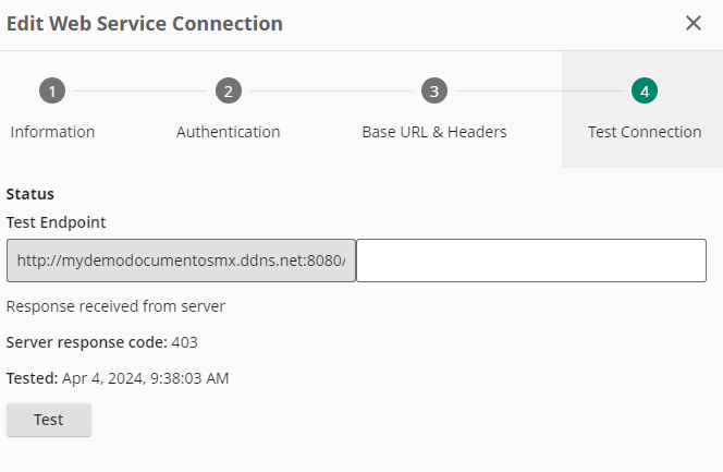 Error When Configuring the Web Service from Laserfiche Cloud ...