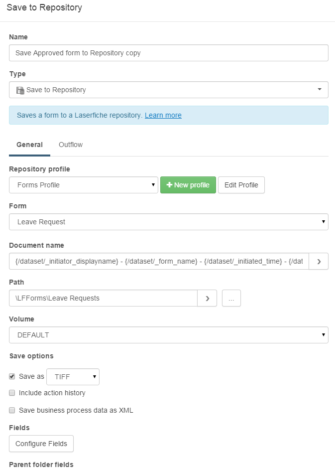 Error saving form to repository - Laserfiche Answers