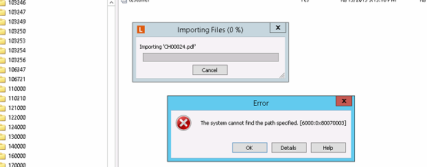 The system cannot find the path specified что делать