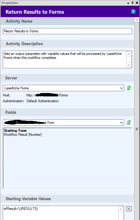 How To Send Information From Workflow To Laserfiche Form Process Modeler To Store Information In 8434
